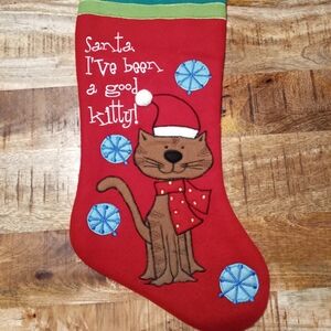 4/$20 Prima Creations Kitty Cat Christmas Stocking